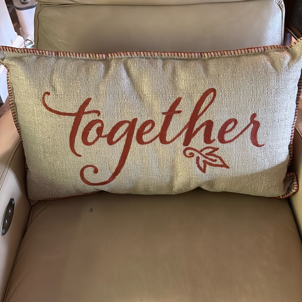 Together Harvest Decorative Pillow made by OEKO-TEX Lumbar pillow decorative.